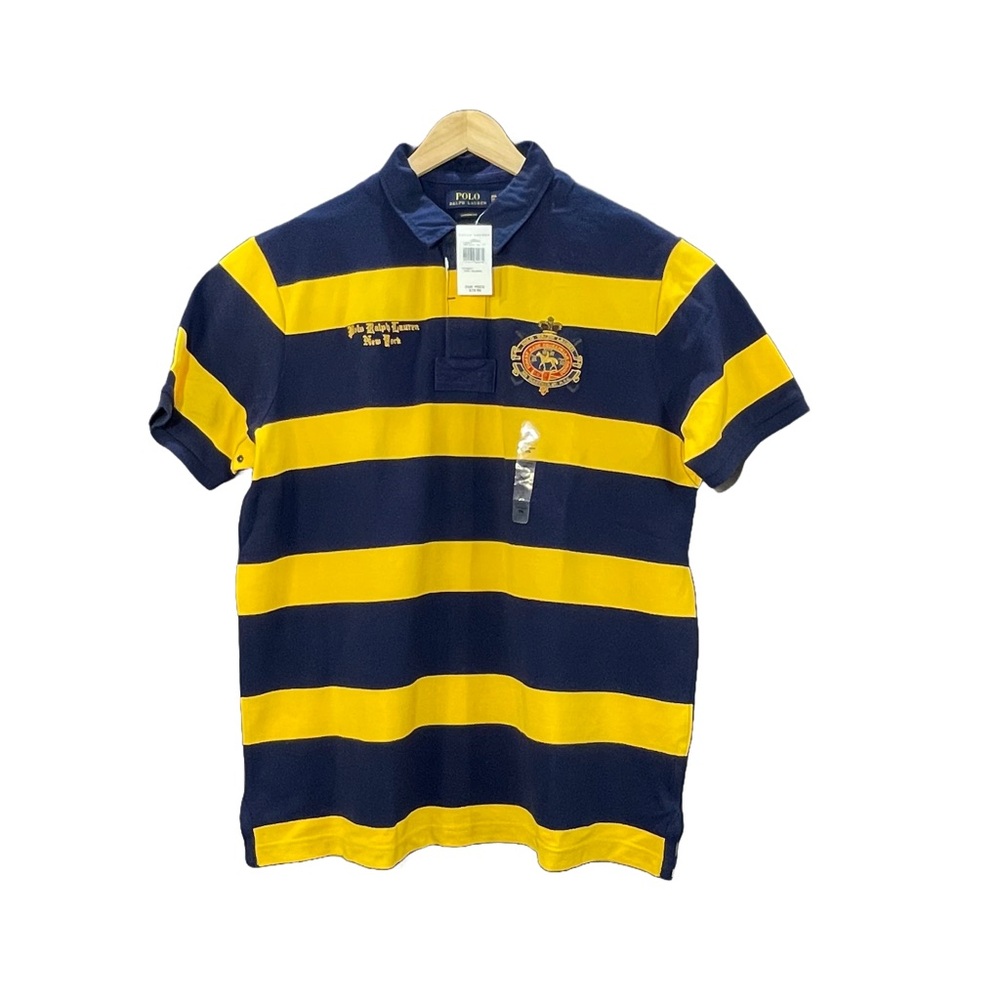 Ralph Lauren Polo Bleecker St NYC New York Equestrian Rugby Polo Shirt Crest XXL